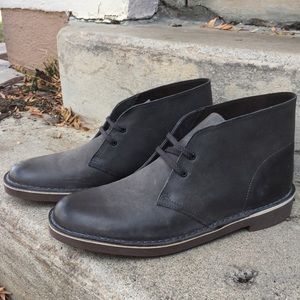 Men’s Grey Leather Dress Shoes